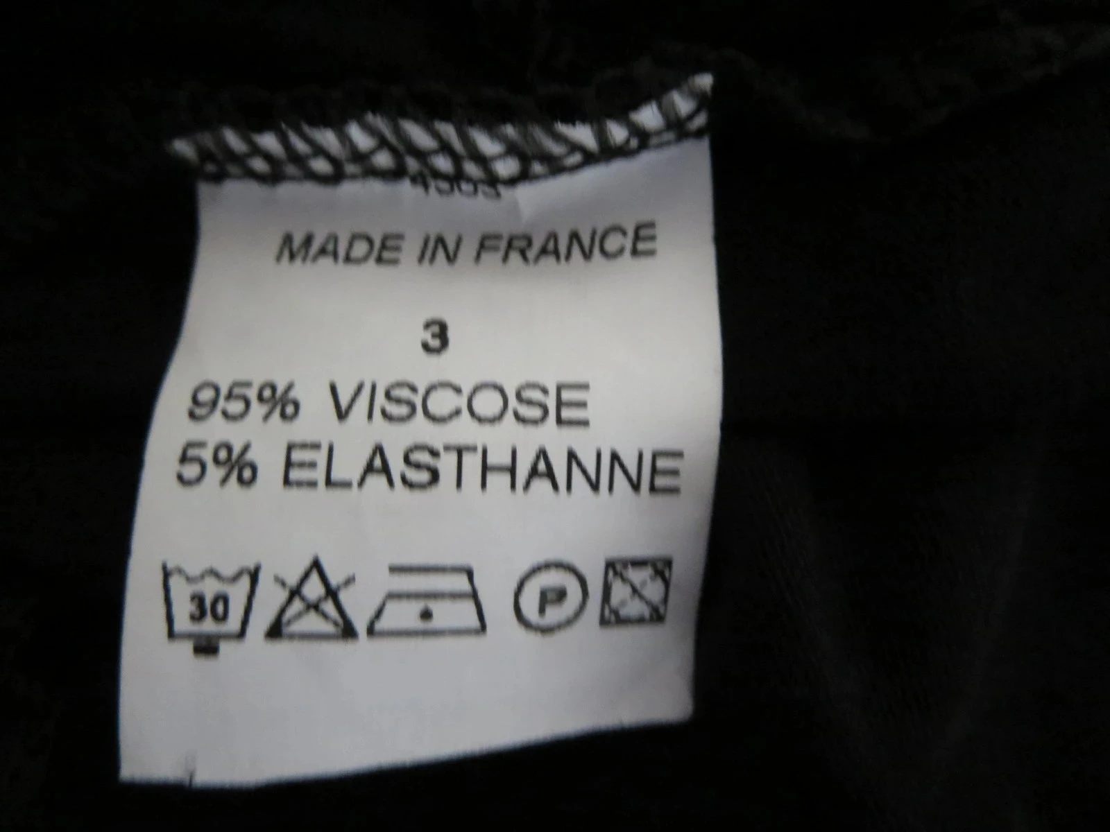 Haut noir original MC Paris - Pièce unique / Création originale - Taille 38/40 – photo 4